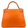 Hermès Kelly Retourne 28 Orange Epsom GHW