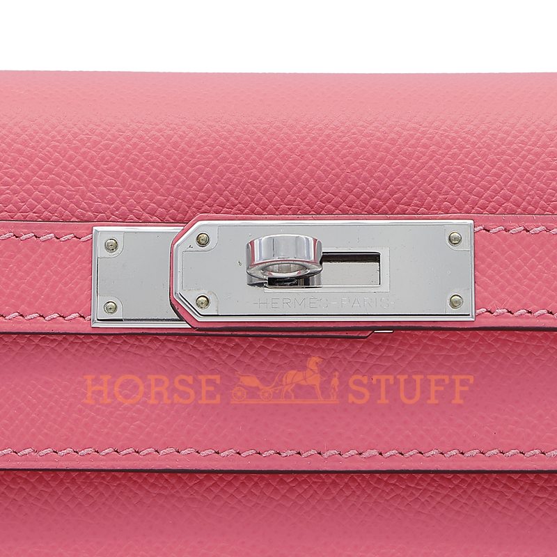 Hermès Kelly Sellier 28 Rose Azalee Epsom PHW