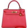 Hermès Kelly Sellier 28 Rose Extreme Epsom GHW