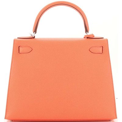 Hermès Kelly Sellier 28 Rose Jaipur Epsom PHW