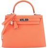Hermès Kelly Sellier 28 Rose Jaipur Epsom PHW