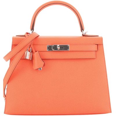 Hermès Kelly Sellier 28 Rose Jaipur Epsom PHW