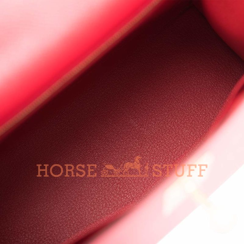 Hermès Kelly Sellier 28 Rouge Casaque Epsom GHW