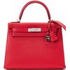 Hermès Kelly Sellier 28 Rouge Casaque Epsom PHW