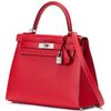 Hermès Kelly Sellier 28 Rouge Casaque Epsom PHW