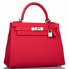 Hermès Kelly Sellier 28 Rouge de Coeur Epsom PHW