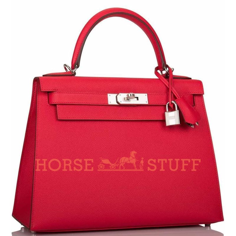 Hermès Kelly Sellier 28 Rouge de Coeur Epsom PHW