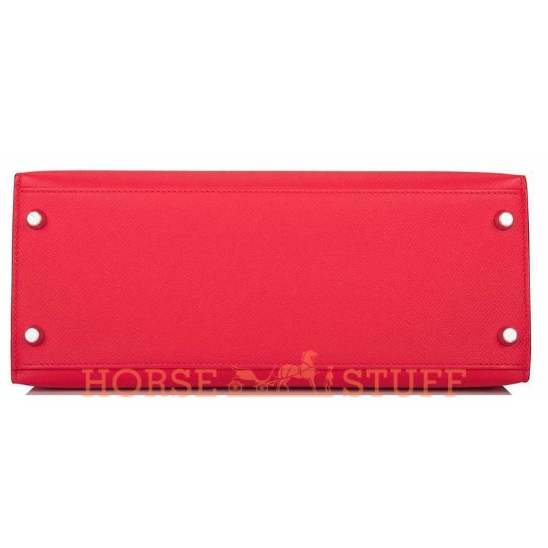 Hermès Kelly Sellier 28 Rouge de Coeur Epsom PHW