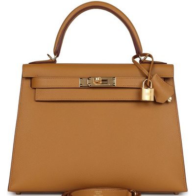 Hermès Kelly Sellier 28 Sesame Epsom GHW