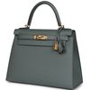 Hermès Kelly Sellier 28 Vert Amande Epsom GHW