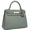 Hermès Kelly Sellier 28 Vert Amande Epsom PHW