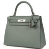Hermès Kelly Sellier 28 Vert Amande Epsom PHW