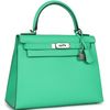 Hermès Kelly Sellier 28 Vert Comics Epsom PHW