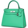 Hermès Kelly Sellier 28 Vert Comics Epsom PHW