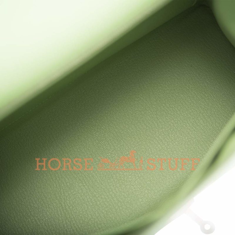 Hermès Kelly Sellier 28 Vert Criquet Epsom PHW