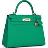 Hermès Kelly Sellier 28 Vert Jade Epsom GHW