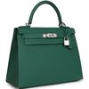 Hermès Kelly Sellier 28 Vert Moyen Epsom PHW