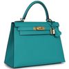 Hermès Kelly Sellier 28 Vert Verone Epsom GHW