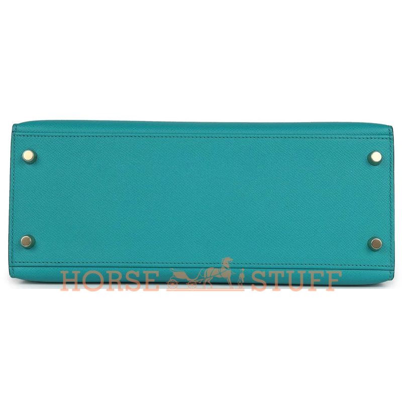 Hermès Kelly Sellier 28 Vert Verone Epsom GHW