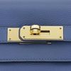 Hermès Kelly Retourne 28 Blue Agate Evercolor GHW