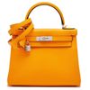 Hermès Kelly Retourne 28 Jaune d'Or Evercolor PHW