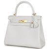 Hermès Kelly Retourne 28 New White Evercolor GHW