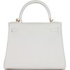 Hermès Kelly Retourne 28 New White Evercolor GHW