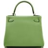 Hermès Kelly Retourne 28 Vert Criquet Evercolor PHW