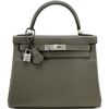 Hermes Kelly Retourne 28 Vert de Gris Evercolor PHW