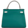 Hermès Kelly Retourne 28 Special Order HSS Malachite / Gris Perle Clemence BPHW