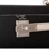 Hermès Kelly Sellier 28 Special Order HSS Black / Craie Epsom BPHW