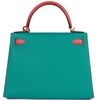 Hermès Kelly Sellier 28 Special Order HSS Blue Paon / Rose Jaipur Epsom GHW