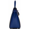 Hermès Kelly Sellier 28 Special Order HSS Etain / Blue Electrique Epsom PHW