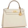 Hermès Kelly Sellier 28 Special Order HSS Verso Nata / Gold Epsom BGHW