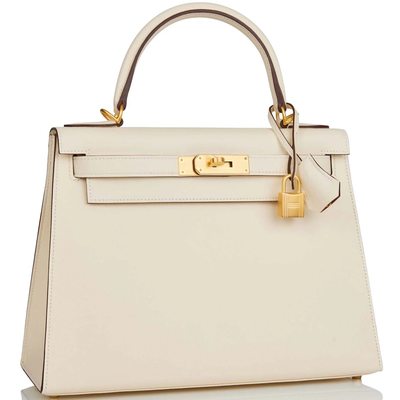 Hermès Kelly Sellier 28 Special Order HSS Verso Nata / Gold Epsom BGHW