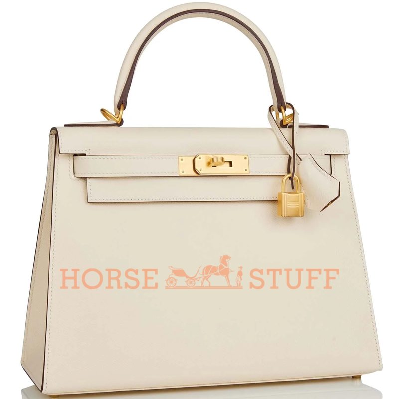 Hermès Kelly Sellier 28 Special Order HSS Verso Nata / Gold Epsom BGHW