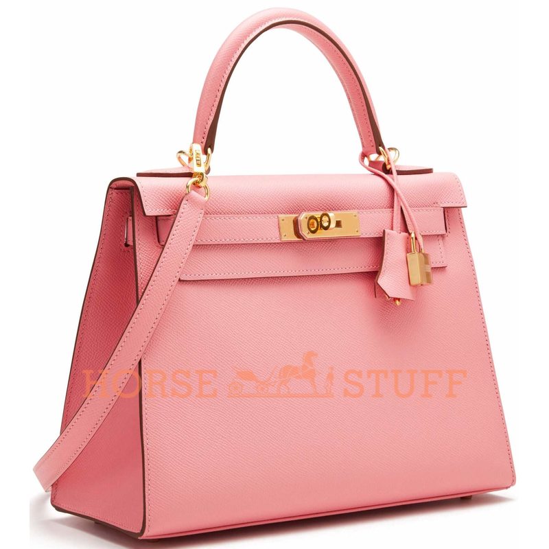 Hermès Kelly Sellier 28 Special Order HSS Verso Rose Confetti / Mykonos Epsom GHW