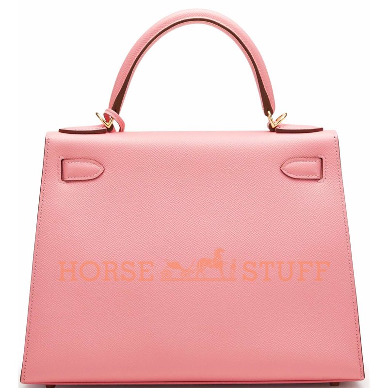 Hermès Kelly Sellier 28 Special Order HSS Verso Rose Confetti / Mykonos Epsom GHW