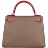 Hermès Kelly Sellier 28 Special Order HSS Etoupe / Rouge Tomate Epsom BGHW