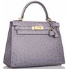 Hermès Kelly Sellier 28 Special Order HSS Verso Gris Agate / Gris Perle BGHW