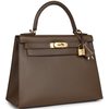 Hermès Kelly Sellier 28 Toundra Madame GHW
