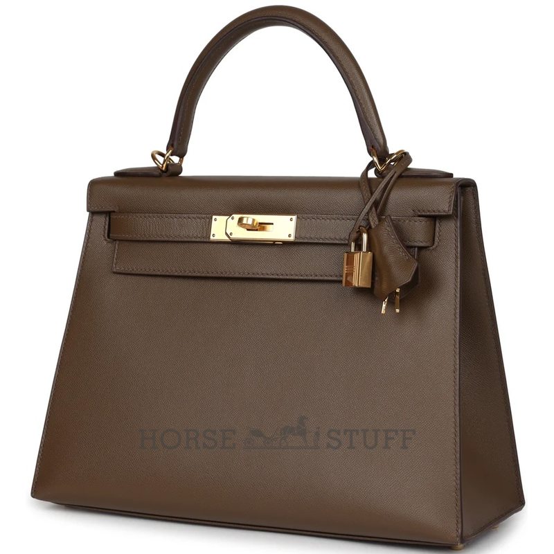 Hermès Kelly Sellier 28 Toundra Madame GHW