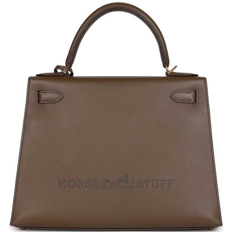 Hermès Kelly Sellier 28 Toundra Madame GHW
