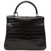 Hermès Kelly Retourne 28 Black Matte Crocodile Niloticus GHW