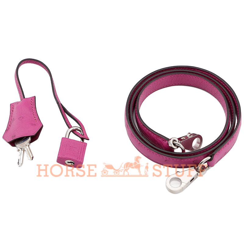 Hermès Kelly Sellier 28 Rose Pourpre Ostrich PHW