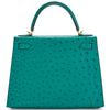 Hermès Kelly Sellier 28 Vert Verone Ostrich GHW