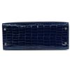 Hermès Kelly Sellier 28 Blue Sapphire Lisse Crocodile Porosus PHW