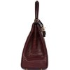 Hermès Kelly Retourne 28 Bordeaux Matte Crocodile Alligator GHW