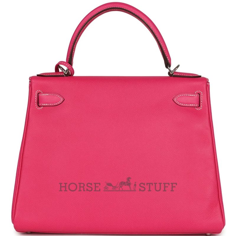 Hermès Kelly Retourne 28 Rose Tyrien Epsom PHW