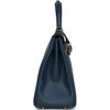 Hermès Kelly Retourne 28 Deep Blue Evercolor GHW
